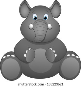 illustration of cute elephant