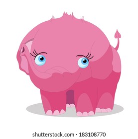  illustration of a cute elephant