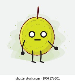 An illustration of Cute Entawak Jackfruit Mascot Character