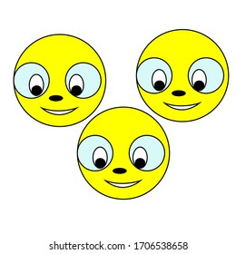 illustration cute face.artistic design image
