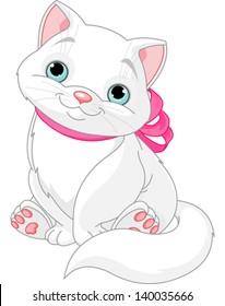 White Cat Cartoon Images Stock Photos Vectors Shutterstock