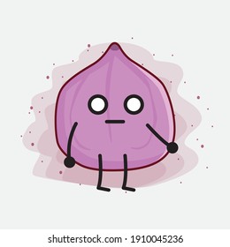 Ilustración del carácter de mascota de fruta de la fibra cúta