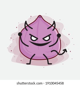 Ilustración del carácter de mascota de fruta de la fibra cúta