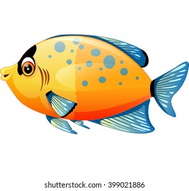 illustration of Cute fish cartoon