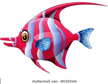 illustration of cute fish cartoon