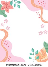 Illustration of cute floral background
