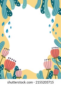 Ilustración del bonito fondo floral