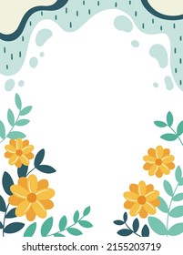 Illustration of cute floral background