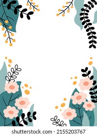 Ilustración del bonito fondo floral