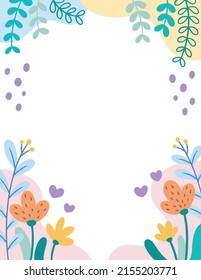 Illustration von süßem floralem Hintergrund