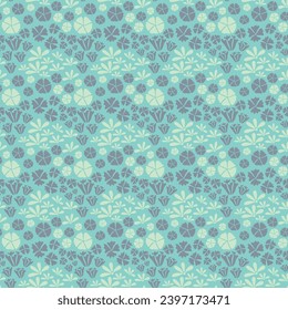 Illustration of cute flower pattern.