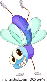 illustration of a cute fly