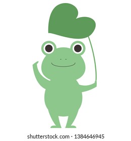 Illustration of a cute frog