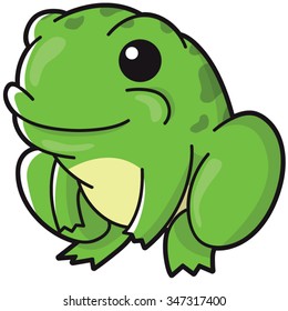 Illustration of cute frog