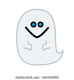 Illustration of a cute ghost 02