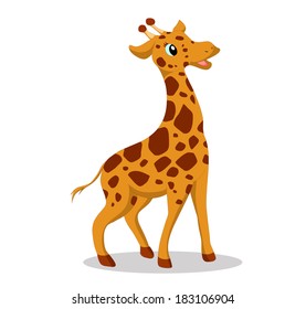  illustration of a cute Giraffe