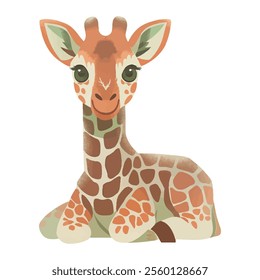 illustration of cute Giraffe, perfect for a children or kid theme