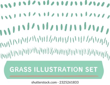 Ilustración de hierba linda: establecer