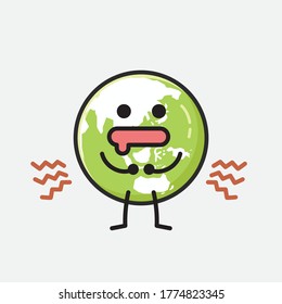 Eine Illustration von Cute Green Earth Vector