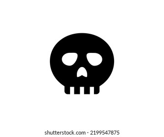 Illustration eines süßen Schädels. Material von Halloween.