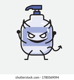 An illustration of Cute Hand Sanitizer  Vector Character 