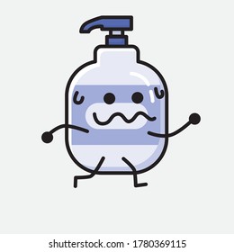 Eine Illustration des Cute Hand Sanitizer-Vektorzeichens 