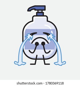 An illustration of Cute Hand Sanitizer  Vector Character 