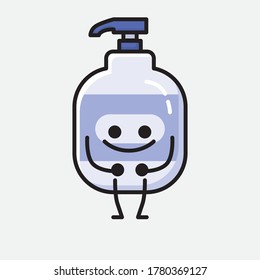 An illustration of Cute Hand Sanitizer  Vector Character 