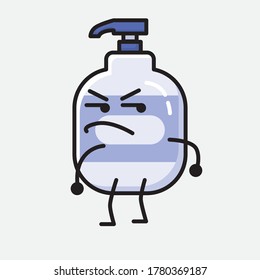 An illustration of Cute Hand Sanitizer  Vector Character 