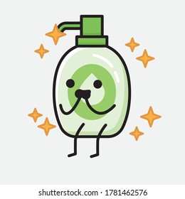 An illustration of Cute Hand Sanitizer  Vector Character