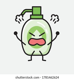An illustration of Cute Hand Sanitizer  Vector Character