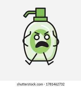 An illustration of Cute Hand Sanitizer  Vector Character