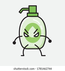 An illustration of Cute Hand Sanitizer  Vector Character