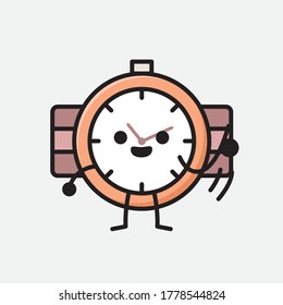 An illustration of Cute Hand Watch Vector Character