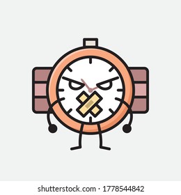 Eine Illustration des Vektorzeichens von Cute-Hand-Watch