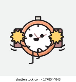 An illustration of Cute Hand Watch Vector Character