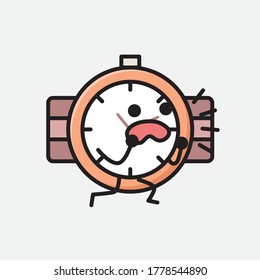 An illustration of Cute Hand Watch Vector Character