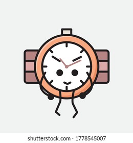An illustration of Cute Hand Watch Vector Character