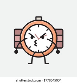 An illustration of Cute Hand Watch Vector Character