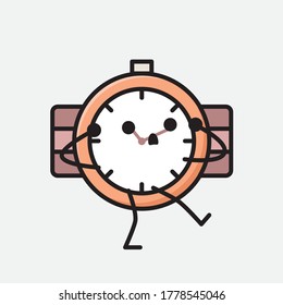 Eine Illustration des Vektorzeichens von Cute-Hand-Watch