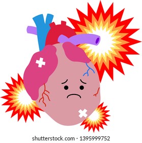Illustration of a cute heart