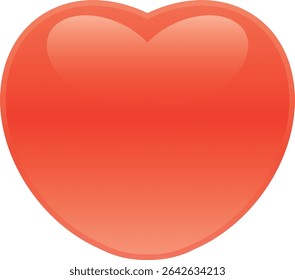 Illustration of a cute heart-shaped jiggly button