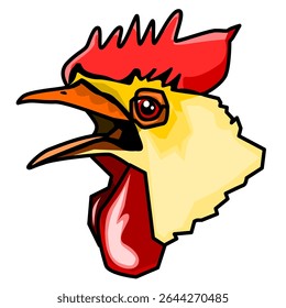 illustration of a cute hen
