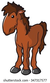 Illustration of cute horse