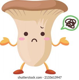 Illustration of a cute King trumpet　character