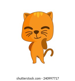 Illustration of cute kitten