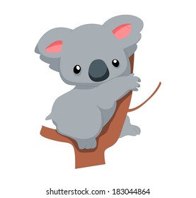  illustration of a cute koala