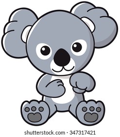Illustration of cute koala