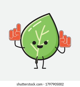 Ilustración de un carácter vectorial de hoja corta