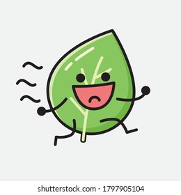 Ilustración de un carácter vectorial de hoja corta